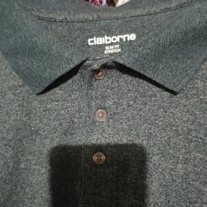 Claiborne Men's Polo Shirt - Dark Gray